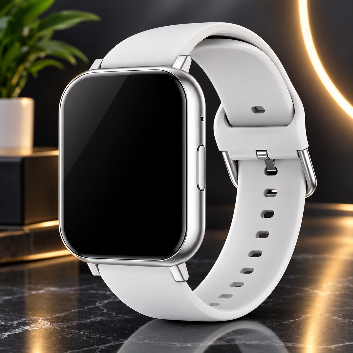 Montre Connectée (style argenté)